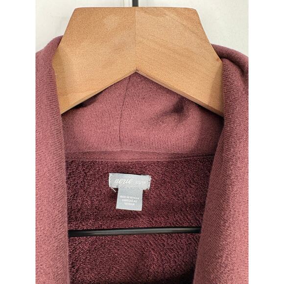 Aerie Sunday Soft Oversized Cowl Neck Sweater Size XS Maroon - Picture 9 of 9